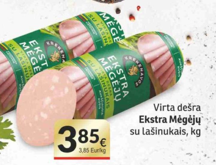 Virta dešra Ekstra Mėgėjų su lašinukais