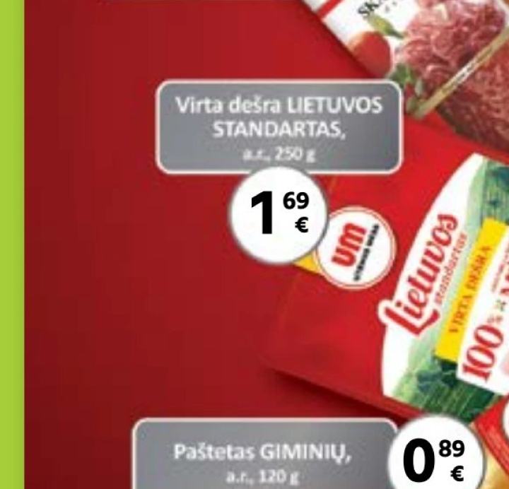 Virta dešra LIETUVOS STANDARTAS, 250 g