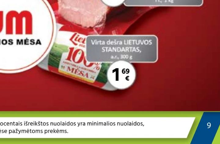 Virta dešra LIETUVOS STANDARTAS, 300 g