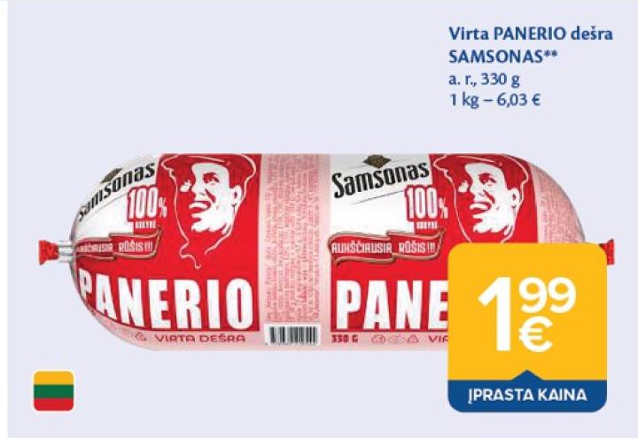Virta PANERIO dešra SAMSONAS, 330 g