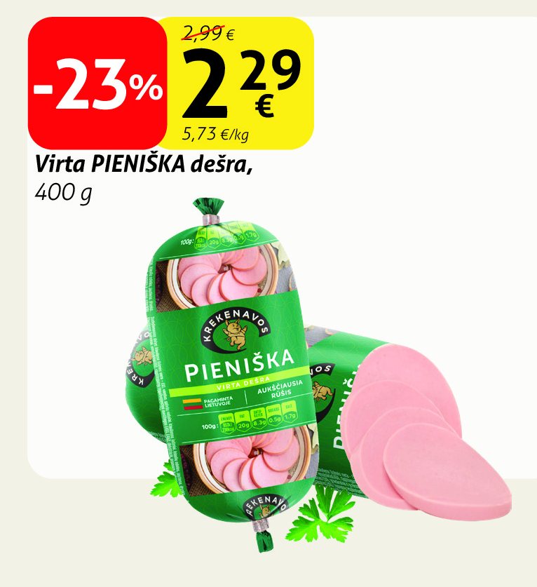 Virta PIENIŠKA dešra, 400 g
