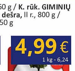 Virta POPULIARIOJI dešra, 800 g