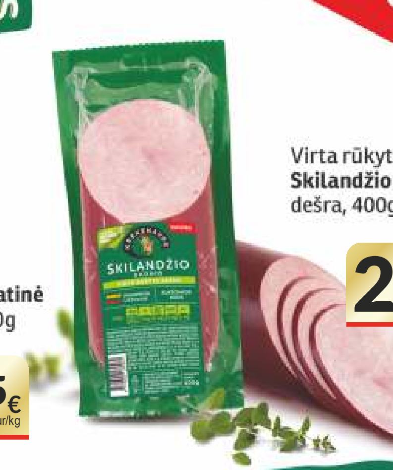 Virta rūkyta Skilandžio skonio dešra, 400 g