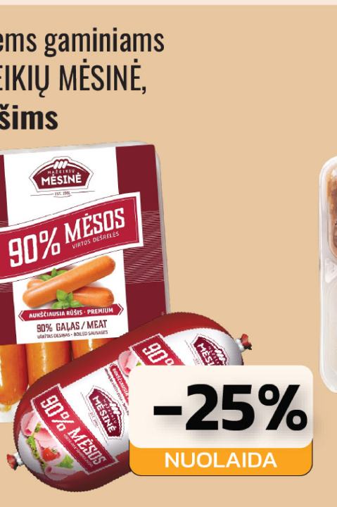 Virtiems gaminiams MAŽEIKIŲ MĖSINĖ