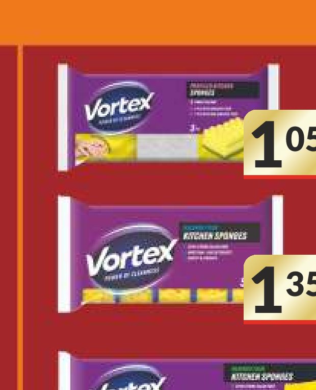 Virtuvinės kempinėlės VORTEX, 3 vnt