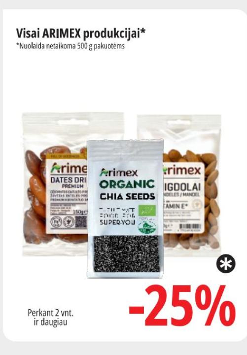 Visai ARIMEX produkcijai
