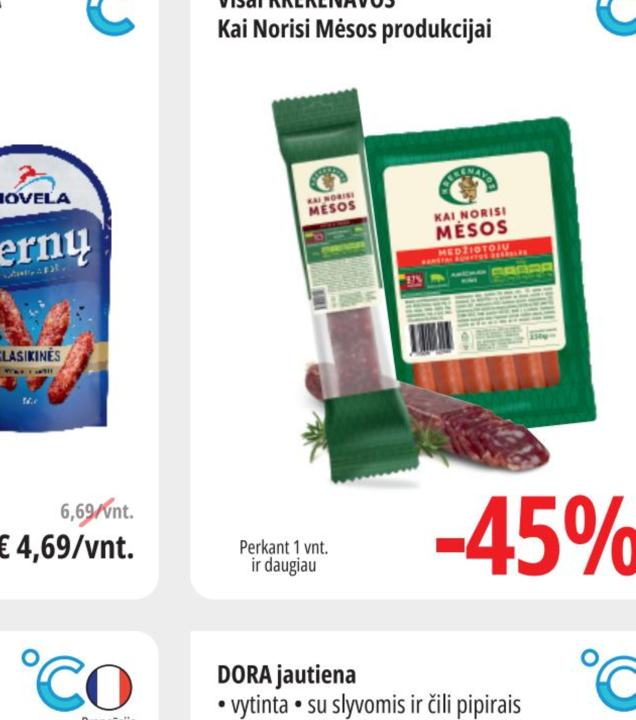 Visai KREKENAVOS Kai Norisi Mėsos produkcijai