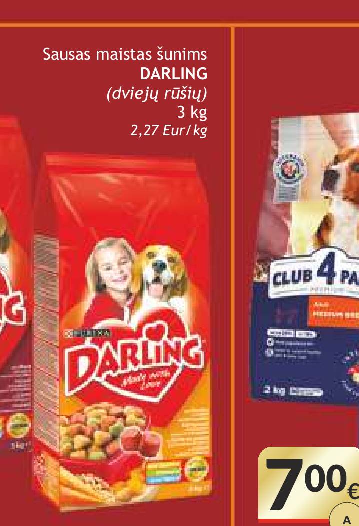 Visavertis maistas šunims CLUB 4 PAWS Premium, 2 kg