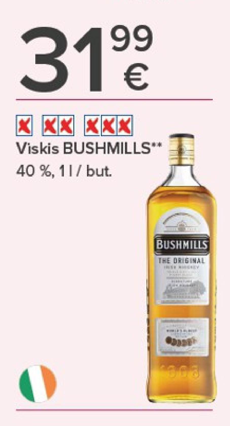 Viskis BUSHMILLS, 1 l