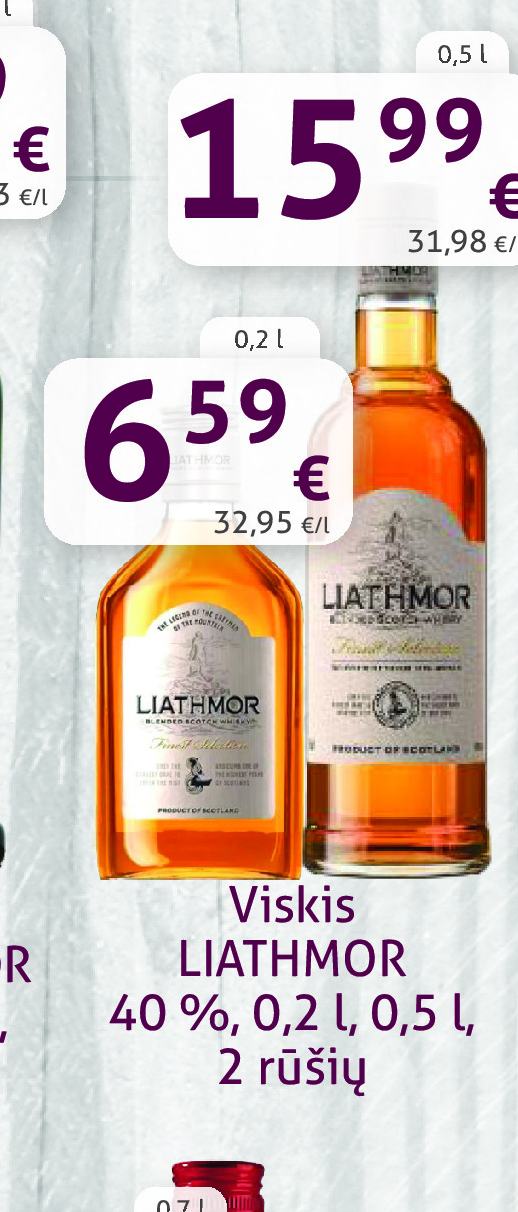 Viskis LIATHMOR, 0.2 l