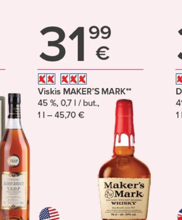 Viskis MAKER'S MARK, 0.7 l