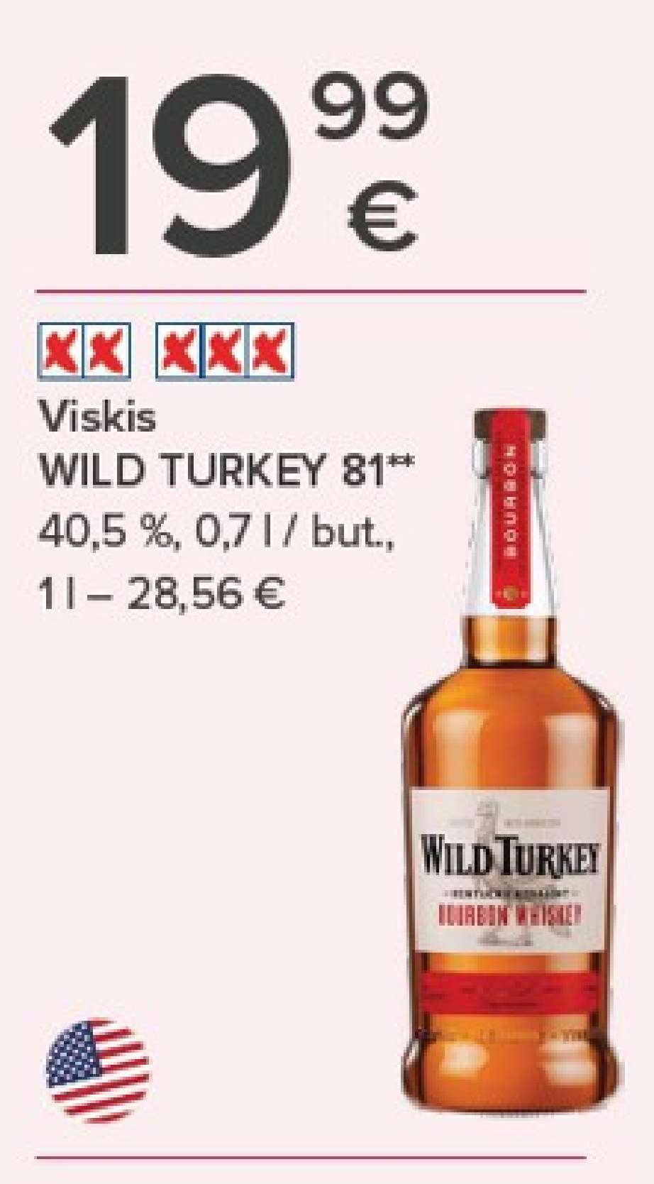 Viskis WILD TURKEY 81, 0.7 l
