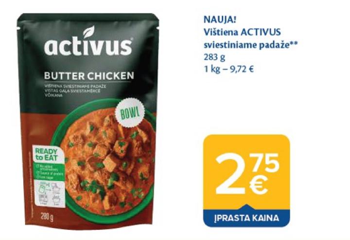 Vištiena ACTIVUS sviestiniame padaže, 283 g