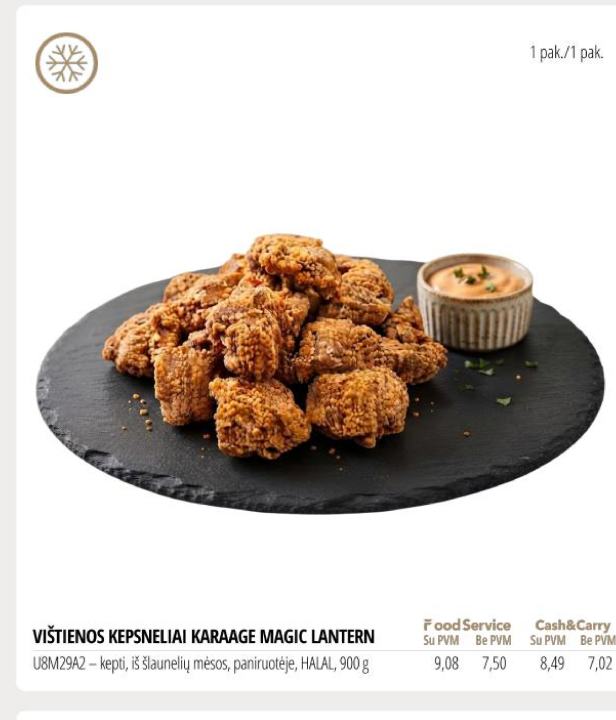 VIŠTIENOS KEPNELIAI KARAAGE MAGIC LANTERN, 900 g