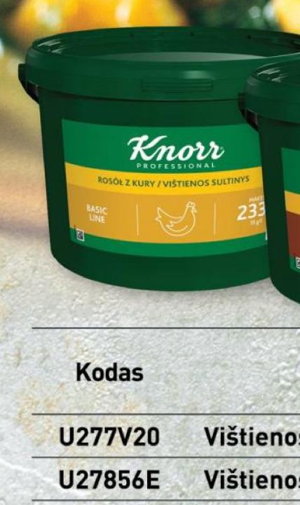 Vištienos sultinys KNORR 1-2-3, 3.5 kg