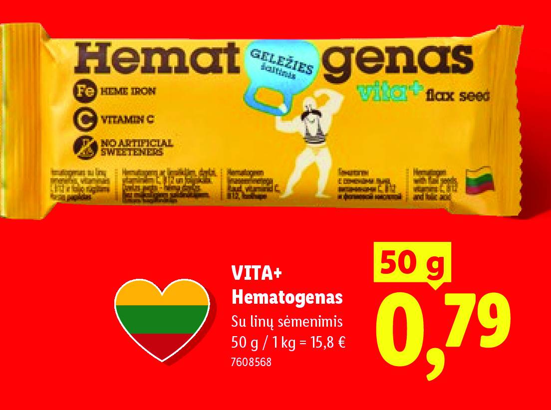 VITA+ Hematogenas, 50 g