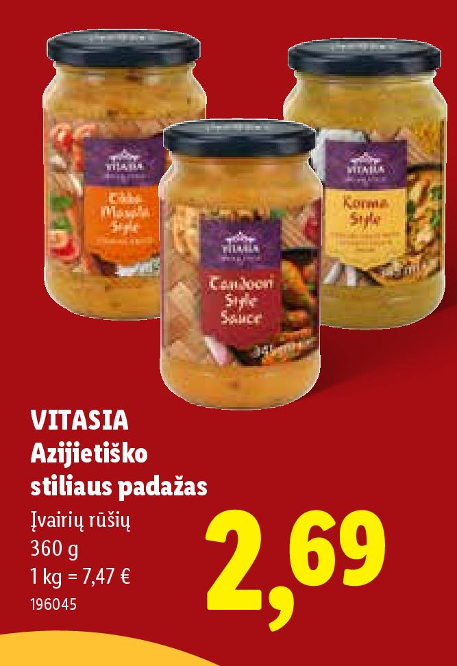VITASIA Azijietiško stiliaus padažas, 360 g