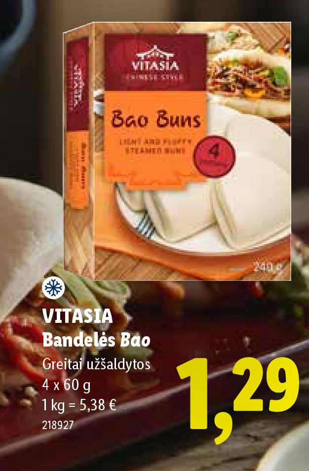VITASIA Bandelės Bao, 4 x 60 g