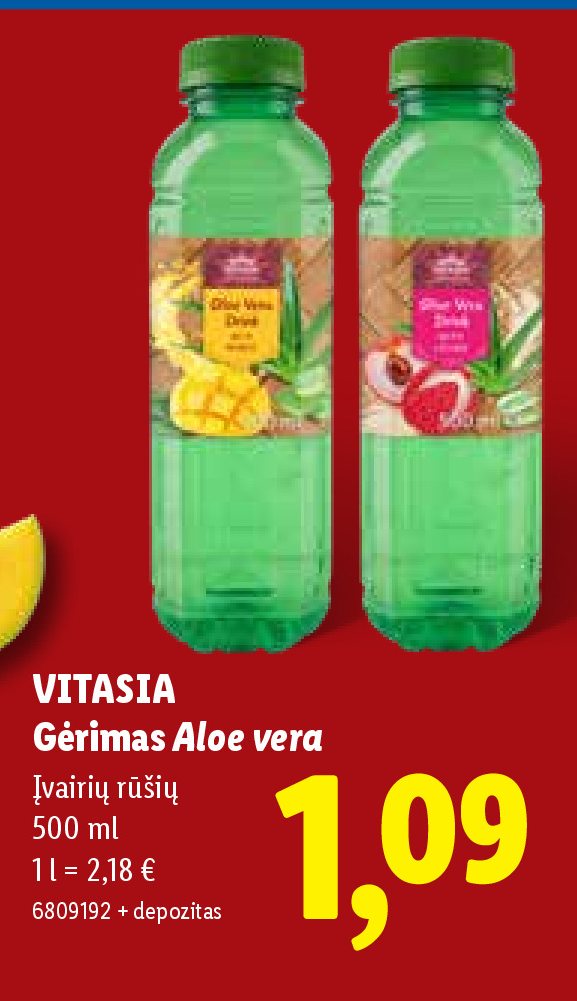 VITASIA Gėrimas Aloe vera, 500 ml