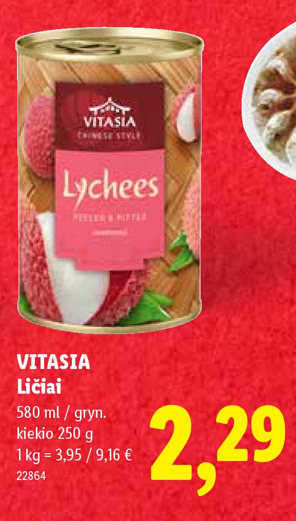 VITASIA Ličiai, 580 ml