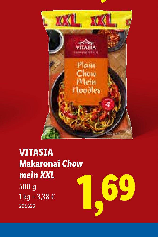 VITASIA Makaronai Chow mein XXL, 500 g