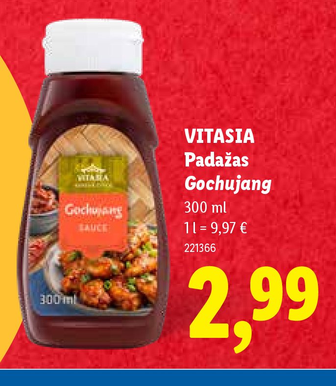 VITASIA Padažas Gochujang, 300 ml