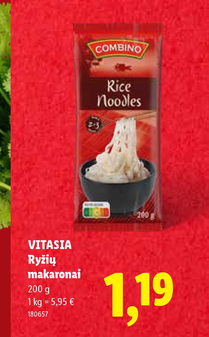 VITASIA Ryžių makaronai, 200 g