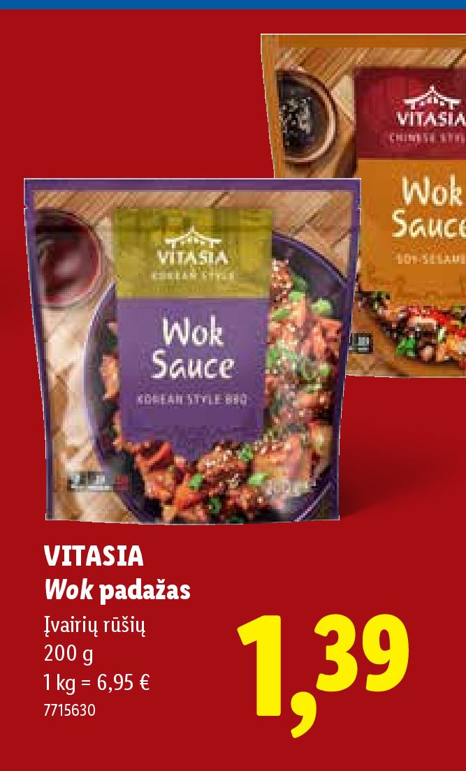 VITASIA Wok padažas, 200 g