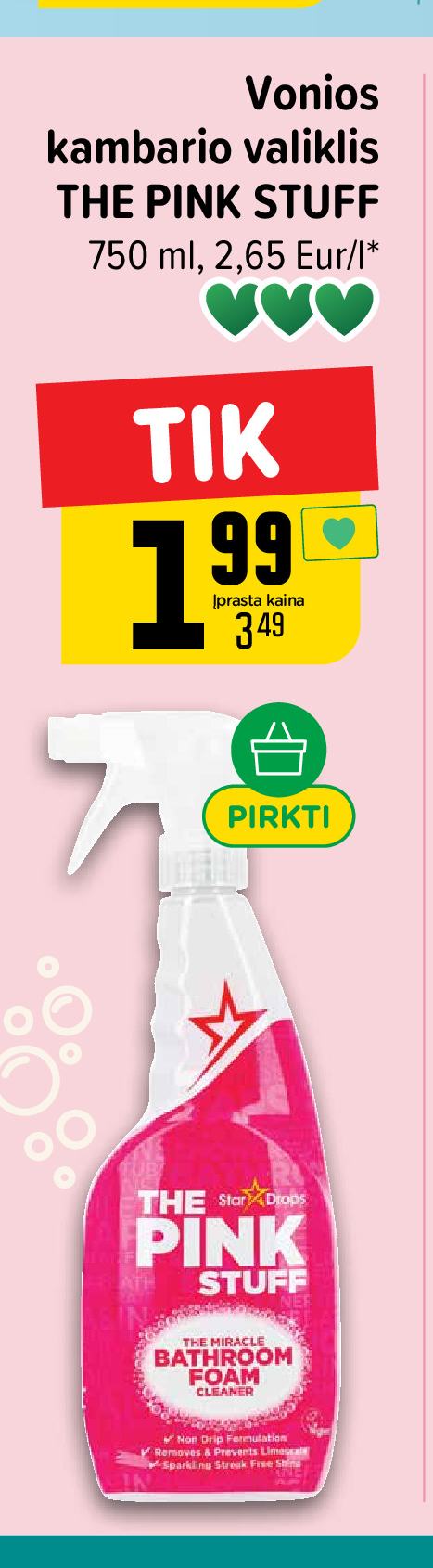 Vonios kambario valiklis THE PINK STUFF, 750 ml