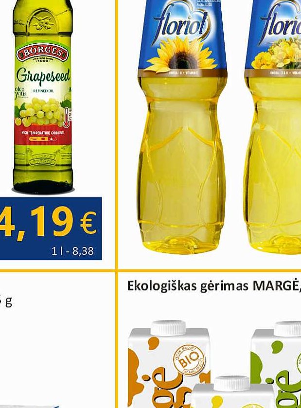 Vynuogių sėklų aliejus BORGES, 500 ml