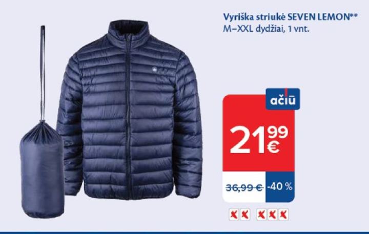 Vyriška striukė SEVEN LEMON, 1 vnt