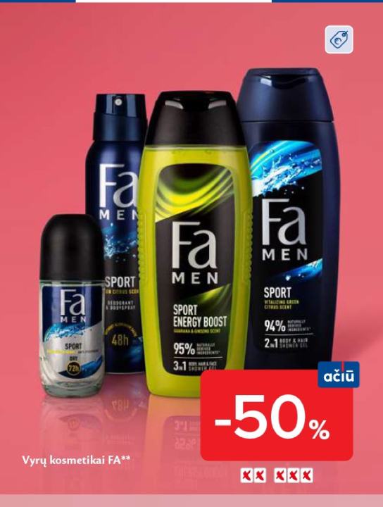 Vyrų kosmetikai FA