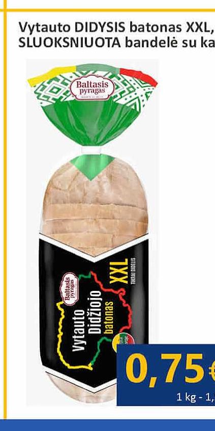 Vytauto DIDYSIS batonas XXL, 500 g