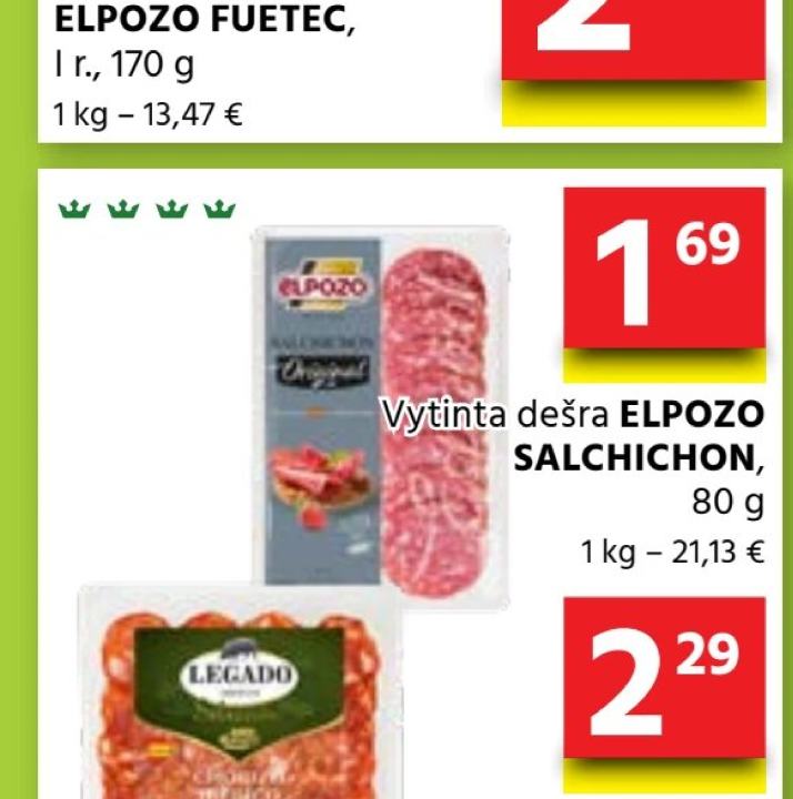 Vytinta dešra ELPOZO SALCHICHON, 80 g
