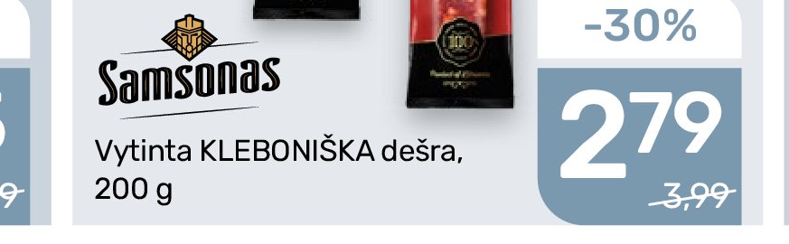 Vytinta KLEBONIŠKA dešra, 200 g