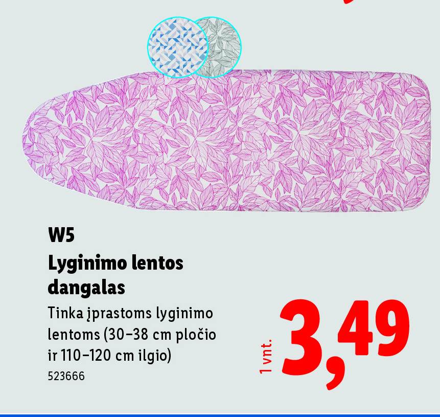 W5 Lyginimo lentos dangalas, 38 cm