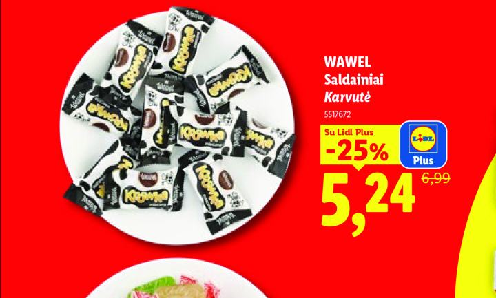 WAWEL Saldainiai Karvutė