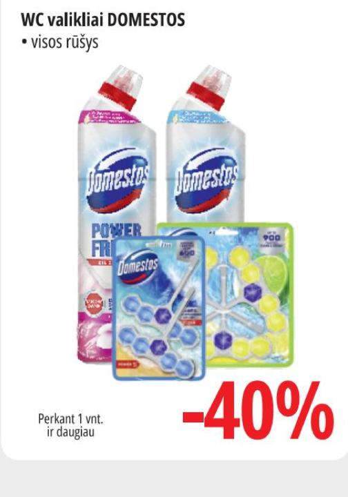 WC valikliai DOMESTOS