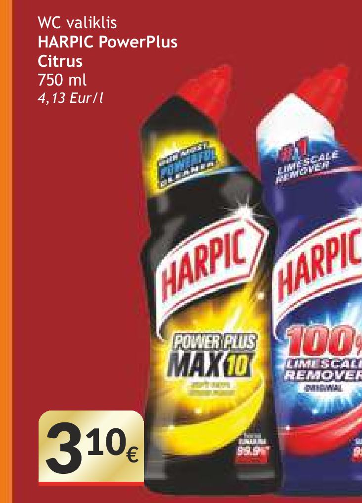 WC valiklis HARPIC PowerPlus Citrus, 750 ml