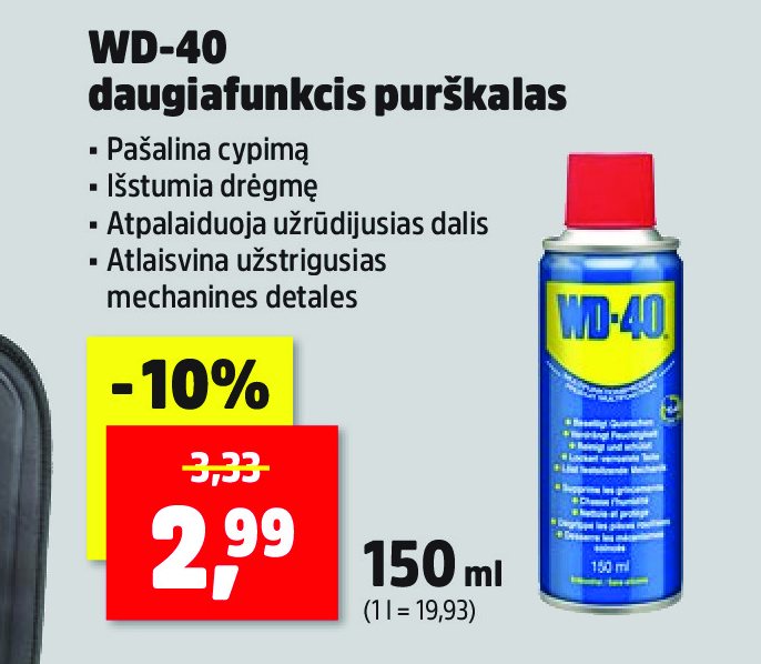 WD-40 daugiafunkcis purškalas, 150 ml