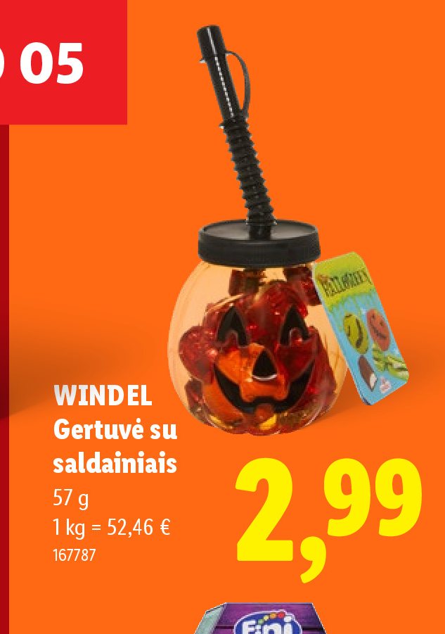 WINDEL Gertuvė su saldainiais, 57 g