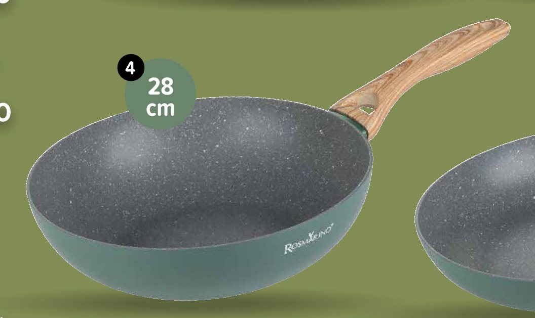 WOK keptuvė ROSMARINO ECOCOOK PLUS, 1 vnt