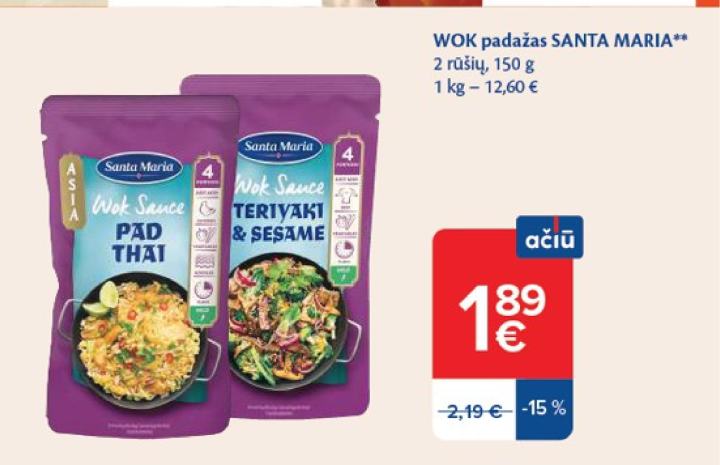 WOK padažas SANTA MARIA, 150 g