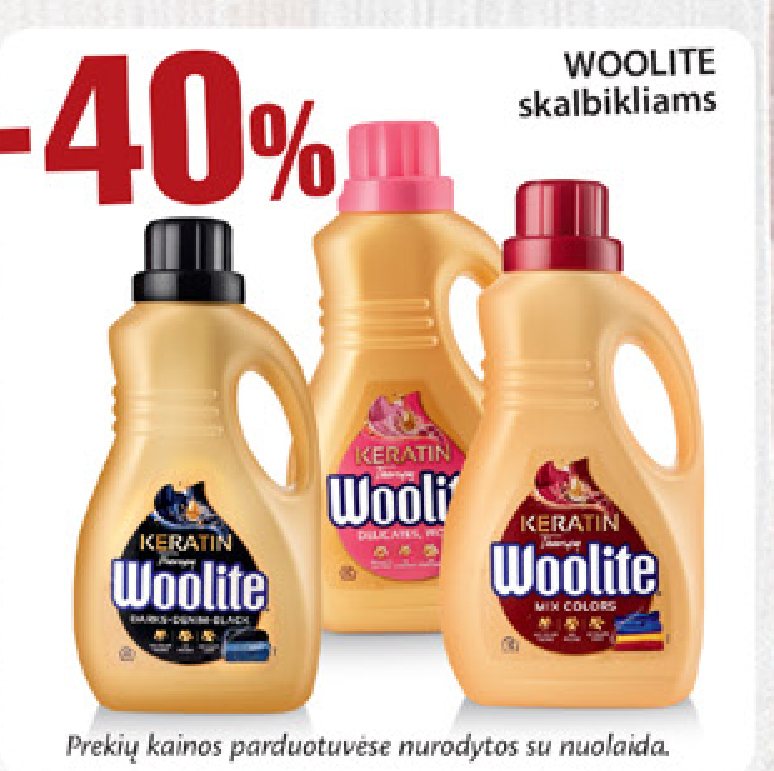 WOOLITE skalbikliams