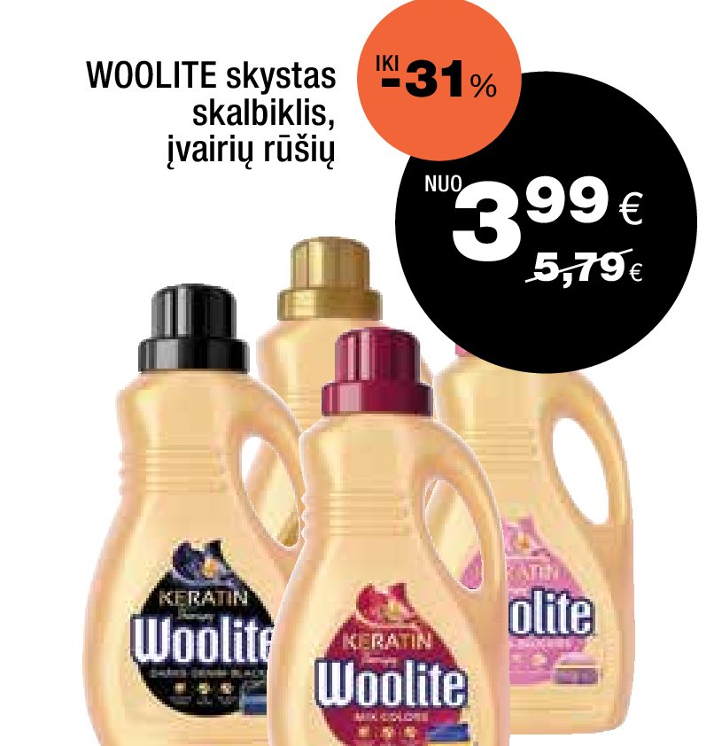 WOOLITE skystas skalbiklis