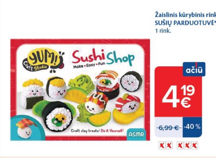 Žaislinis kūrybinis rinkinys SUSIŲ PARDUOTUVĖ, 1 rink.
