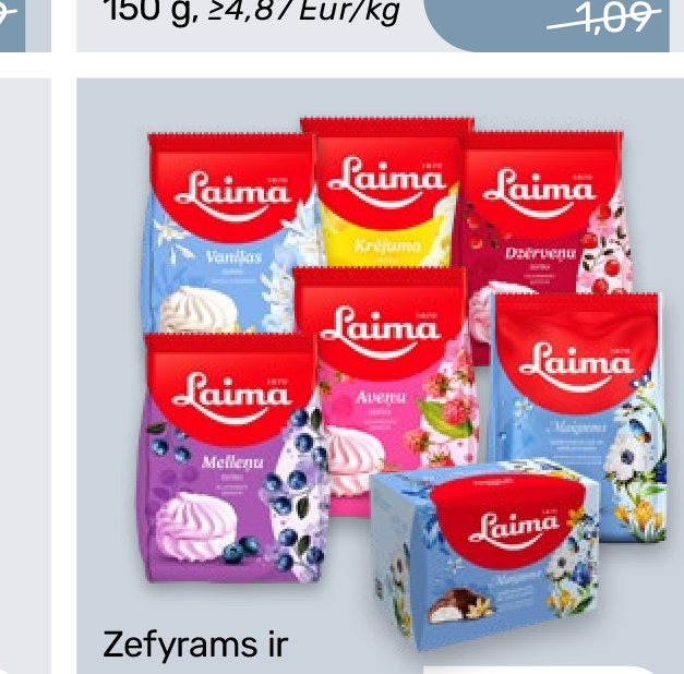 Zefyrams ir vanilinei glaistytas suflė LAIMA, 200 g