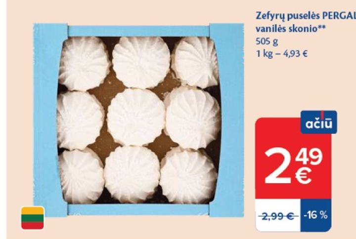 Zefyrų puselės PERGALĖ, 505 g