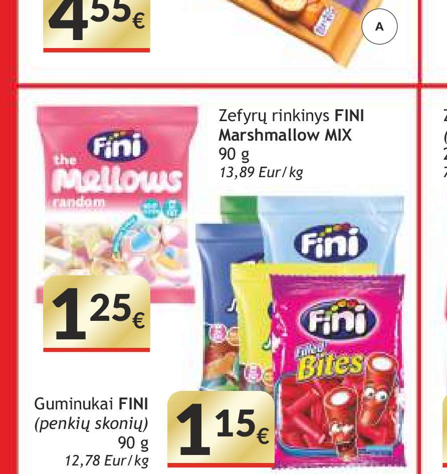 Zefyrų rinkinys FINI Marshmallow MIX, 90 g