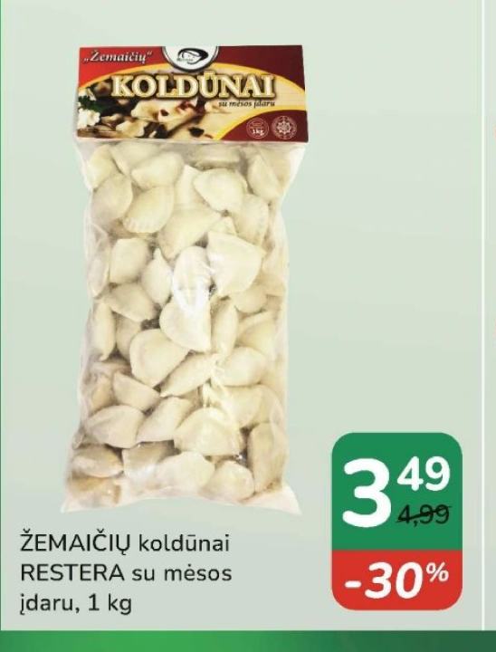 ŽEMAIČIŲ koldūnai RESTERA, 1 kg